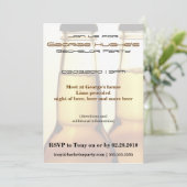 ビールボトル バチェラーパーティー招待状 招待状 (スタンド正面)