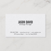 ビールボトル(金色) 名刺 (裏面)