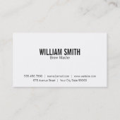 ビールボトル(黒) 名刺 (裏面)