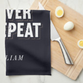 ビールボート川と飲みパーソナライズされた物 キッチンタオル (四つ折り)