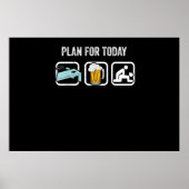 ビールボードバッグトスゲーム おもしろコーンホール ポスター (正面)