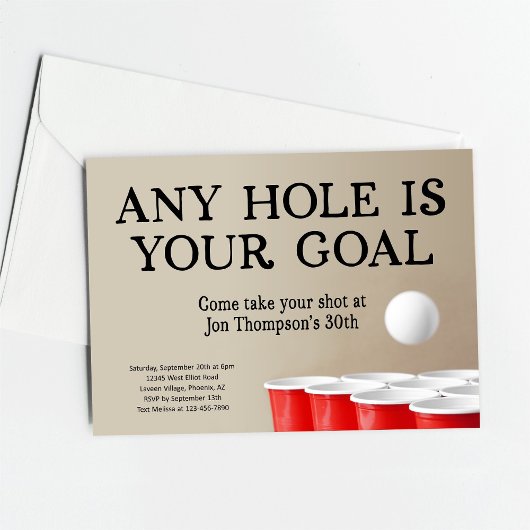 ビールポおもしろいン誕生日バチュラーパーティ 招待状