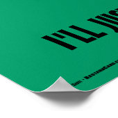 ビールポスターおもしろい1枚 ポスター (角)