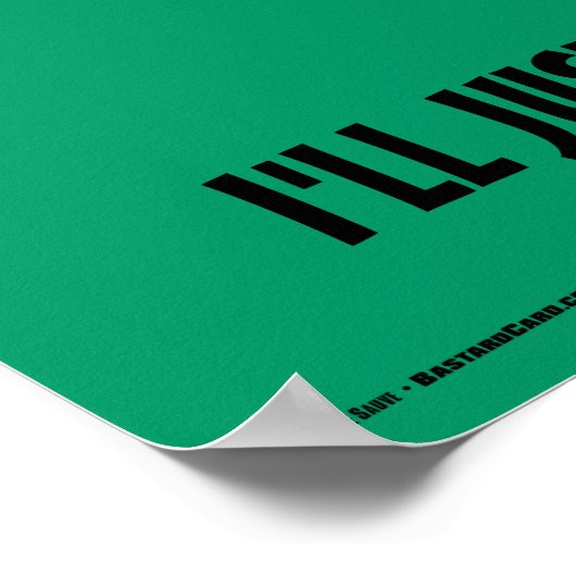 ビールポスターおもしろい1枚 ポスター (角)