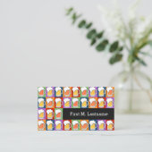 ビールポップアートのカスタムな名刺 名刺 (スタンド正面)