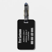 ビールポップアートのカスタムな荷物のラベル ラゲッジタグ (裏面縦)