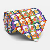 ビールポップアートのタイ ネクタイ (ロール)
