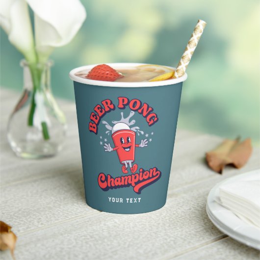 ビールポンおもしろいチャンピオン飲みゲーム 紙コップ (インサイチュ)
