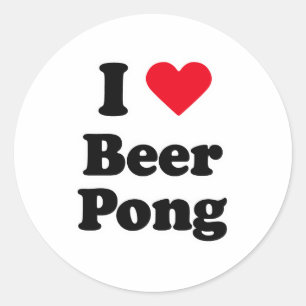 ビールポンが大好き ラウンドシール