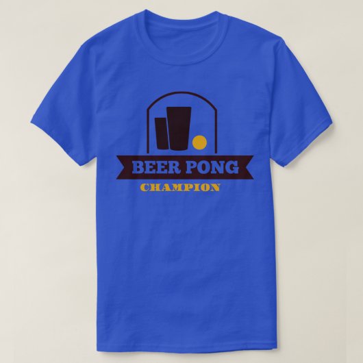 ビールポンのチャンピオン Tシャツ (デザイン正面)