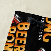 ビールポンオールナイトロングおもしろいバケーション ビーチタオル (インサイチュ)