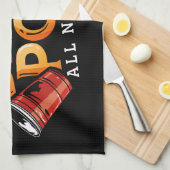 ビールポンオールナイトロングカスタムチーム キッチンタオル (四つ折り)