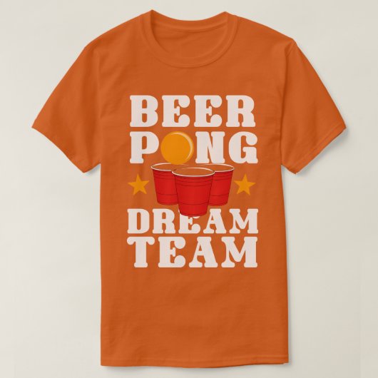 ビールポンドリームチーム Tシャツ (デザイン正面)
