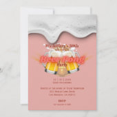 ビールポンパーティの招待状 招待状 (正面)