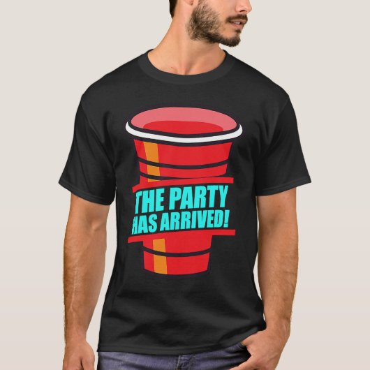 ビールポンパーティーがビールポンを沸かし始めた Tシャツ (正面)