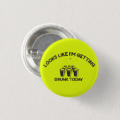 ビールポンライフ | 「Getting 飲 Today」ボタン 缶バッジ (正面&裏面)