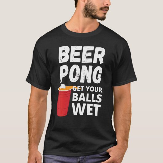 ビールポン濡れ Tシャツ (正面)