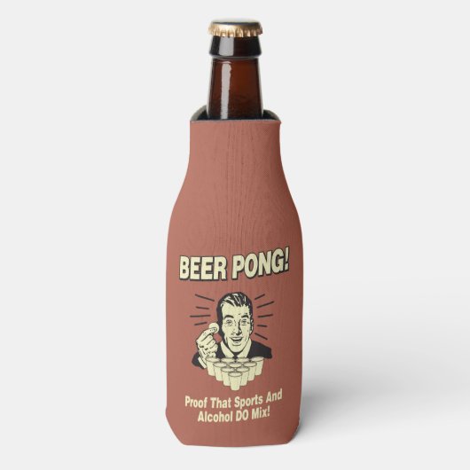 ビールポン：プルーフアルコール&スポーツミックス ボトルクーラー (ボトル正面)