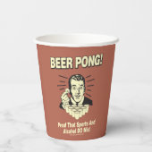ビールポン：プルーフアルコール&スポーツミックス 紙コップ (裏面)