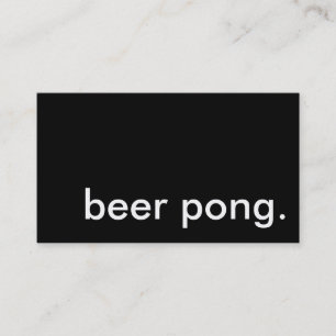 ビールポン。 名刺
