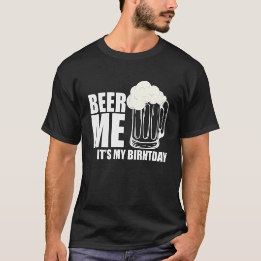 ビールマイザマイザ誕生日 Tシャツ (正面)