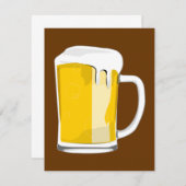 ビールマグの招待状 招待状 (正面/裏面)