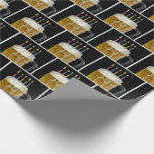 ビールマグの誕生日キャンドル ラッピングペーパー (角)