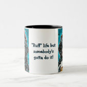 ビールマグを持つベルネドードル ツートーンマグカップ (中央)