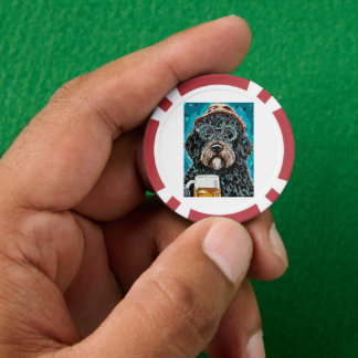 ビールマグを持つベルネドードル ポーカーチップ