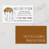 ビールマグエールバータップルームレストランドリンク 名刺 (正面/裏面)