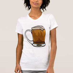 ビールマグカップ風刺画 Tシャツ