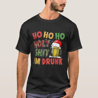 ビールマグクリスマスサンタハトレンディアおもしろいクリスマスL Tシャツ