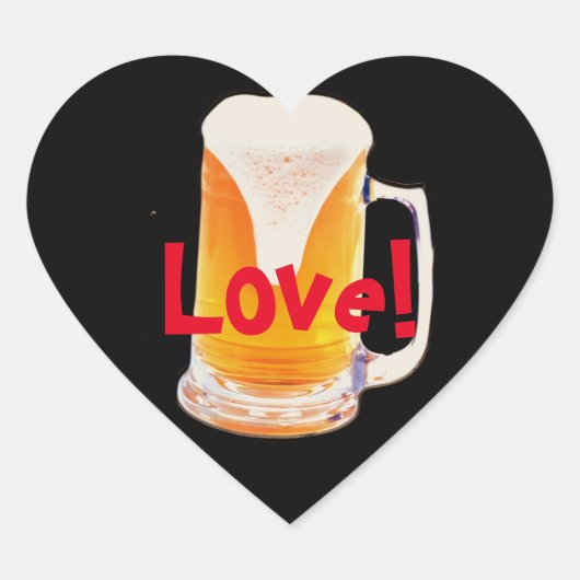 ビールマグシール ハートシール (正面)