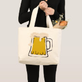 ビールマグトートバッグ ラージトートバッグ (正面(商品))