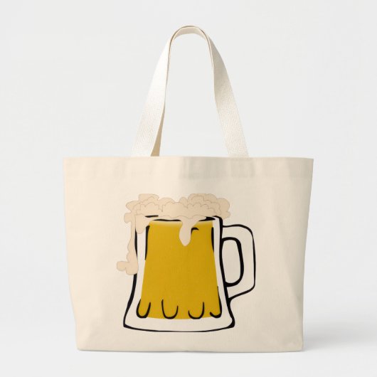 ビールマグトートバッグ ラージトートバッグ (正面)