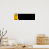 ビールマグパノラミックポスタープリント ポスター (キッチン)