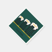 ビールマグパーソナライズされたパーティーナプキン スタンダードカクテルナプキン (角)