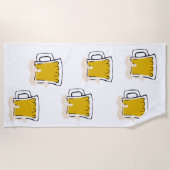 ビールマグビーチタオル ビーチタオル (正面)