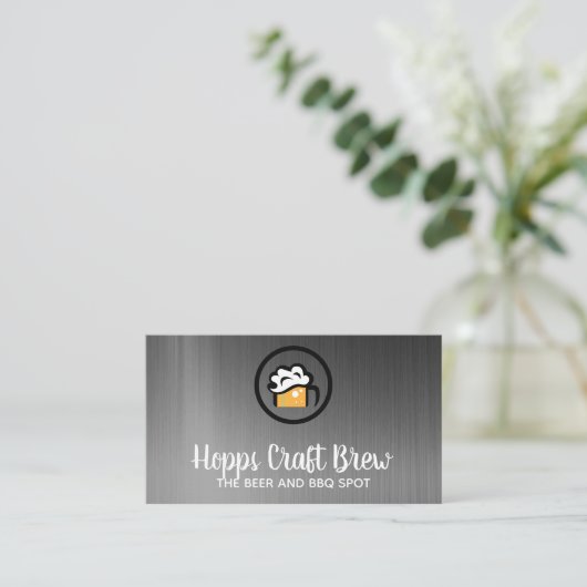 ビールマグロゴ 名刺 (スタンド正面)