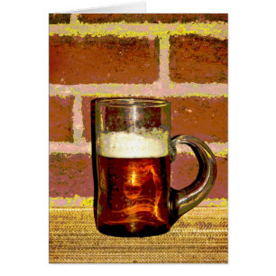 ビールマグ空白のカード