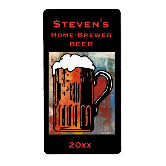 ビールマグ自家醸造ラベル ラベル (正面)