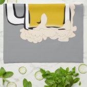 ビールマグ茶タオル キッチンタオル (折り畳み)