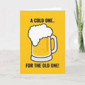 ビールマグ誕生日カード シーズンカード (正面)