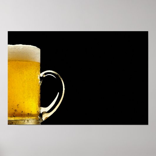 ビールマグ パノラマ ポスター 印刷 (正面)