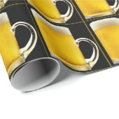 ビールマ霜の降りたグ荷車を引くバースデーパーティーパターン ラッピングペーパー (ロールコーナー)