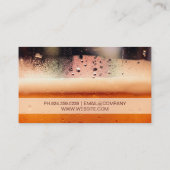 ビールマ霜の降りたグ | ガラス凝縮 名刺 (裏面)