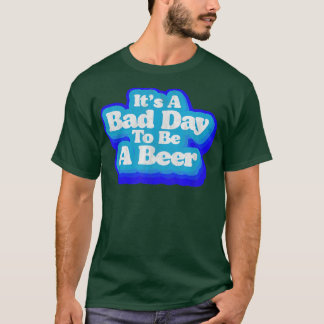 ビールミニマリストのレトロエイチ Tシャツ