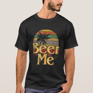 ビールミーヴィンテージレトロカリフォルニアビーチサンセットフシュ Tシャツ