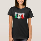 ビールメキシコ国旗Cinco De Mayo女性メキシコ Tシャツ (正面)