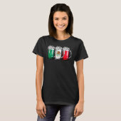 ビールメキシコ国旗Cinco De Mayo女性メキシコ Tシャツ (正面フル)